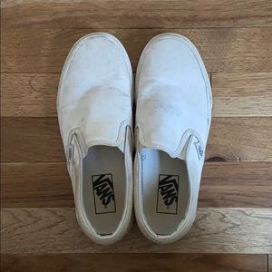 Women’s White Slip-On Vans